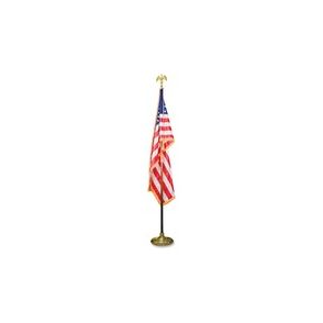 Advantus Goldtone Eagle Deluxe U.S. Flag Set