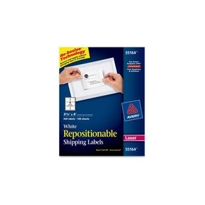 Avery Repositionable Labels, Sure Feed, 3-1/3"x4" , 600 Labels (55164)