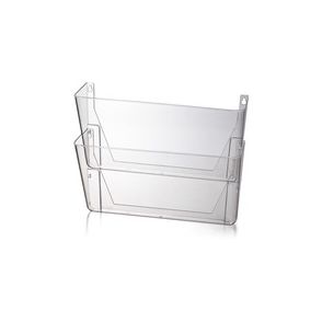 Officemate Mountable Wall File, Clear, 2PK