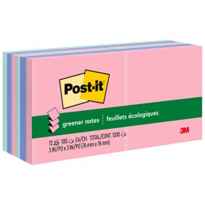 Post-it Greener Dispenser Notes - Sweet Sprinkles Color Collection