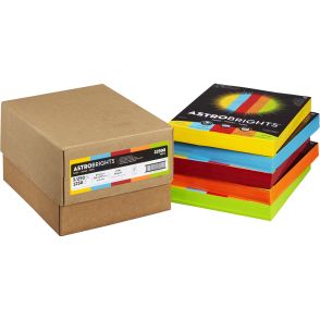 Astrobrights Laser, Inkjet Copy & Multipurpose Paper - Solar Yellow, Lunar Blue, Re-entry Red, Cosmic Orange, Terra Green