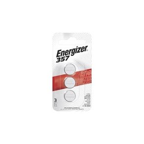 Energizer 357/303 Silver Oxide Button Battery, 3 Pack