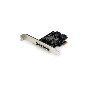 StarTech.com 2 Port PCI Express SATA 6 Gbps eSATA Controller Card - Dual Port PCIe SATA III Card - 2 Int/2 Ext