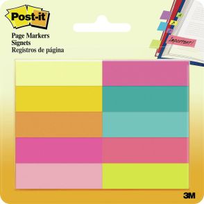 Post-it Page Markers - 1/2"W - Bright Colors