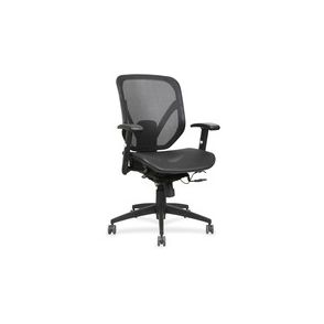 Lorell Executive Synchro Tilt Mesh Mid-back Office Chair