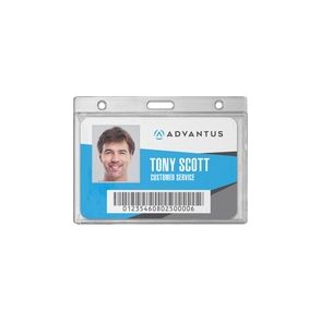 Advantus Frosted Horizontal Rigid ID Holder