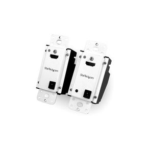 StarTech.com Wall Plate HDMI over CAT5 Extender with Power Over Cable€" 1080p€" 165ft (50m)