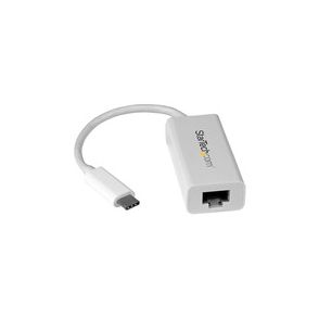 StarTech.com USB-C to Gigabit Ethernet Adapter - White - Thunderbolt 3 Port Compatible - USB Type C Network Adapter