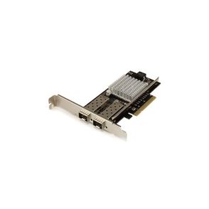 StarTech.com 10G Network Card - 2x 10G Open SFP+ Multimode LC Fiber Connector - Intel 82599 Chip - Gigabit Ethernet Card