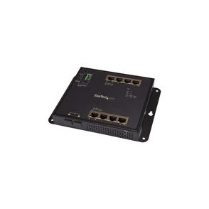 StarTech.com Industrial 8 Port Gigabit PoE+ Switch w/2 SFP MSA Slots 30W Layer/L2 Switch Managed Ethernet Network Switch IP-30/-40C to 75C
