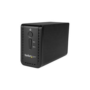 StarTech.com 2-Bay 3.5" HDD Enclosure with RAID - USB 3.1 - SATA (6Gbps) - Dual 3.5" HDD/SSD/SSHD External Drive Enclosure - USB-C and USB-A