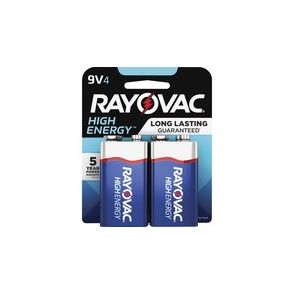 Rayovac High-Energy Alkaline 9-Volt Batteries