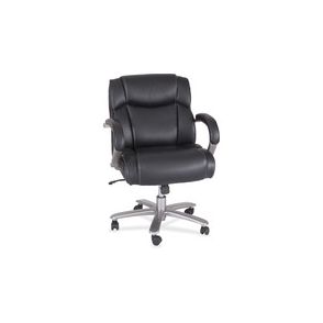 Safco Big & Tall Leather Mid-Back Task Chair