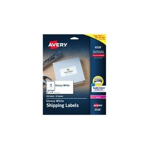 Avery Shipping Labels, Glossy White, 2" x 4" , 250 Total (6528)