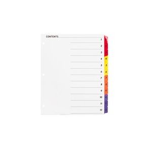 Business Source Table of Content Quick Index Dividers