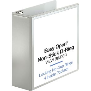 Business Source Locking D-Ring View Binder