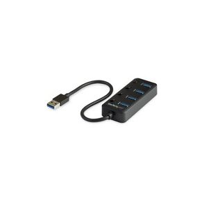 StarTech.com 4 Port USB 3.0 Hub - USB Type-A to 4x USB-A with Individual On/Off Port Switches - SuperSpeed 5Gbps USB 3.2 Gen 1 - Bus Power