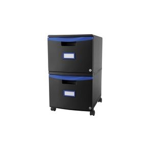 Storex 2-drawer Mobile File Cabinet