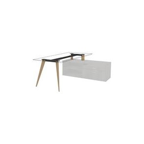 Lorell Relevance Wood Frame for 30" L-shape Desk