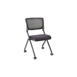 Lorell Mobile Mesh Back Nesting Chairs