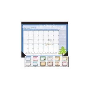 House of Doolittle Monthly Deskpad Calendar Seasonal Holiday Depictions 22 x 17 Inches