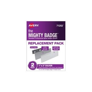 The Mighty Badge Professional Reusable Name Badge System Replacement Pack