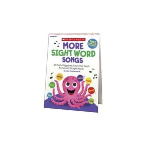 Scholastic K-2 More Sight Words Flip Chart/CD