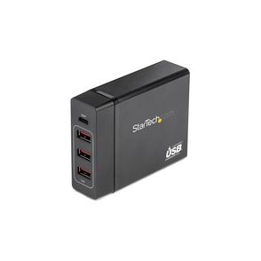 StarTech.com USB-C Charging Station, 72W, 1x USB-C + 3x USB-A, Portable Charger with PD, Laptop Replacement Charger, USB-C Power Adapter