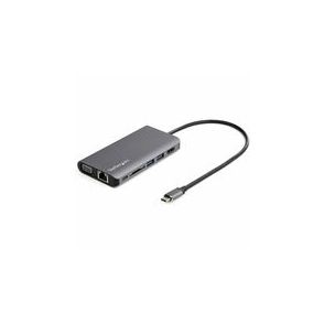 StarTech.com USB C Multiport Adapter - USB-C Mini Travel Dock w/ 4K HDMI or 1080p VGA - 100W PD Pass-Through, 3x USB, SD, GbE, Audio
