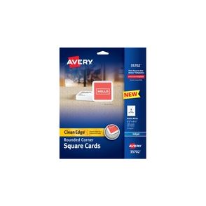 Avery Clean Edge Square Cards, Rounded Corners, 2.5" x 2.5" (35702)