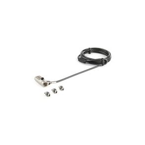 StarTech.com 6.5' (2m) 3-in-1 Universal Laptop Cable Lock - 4-Digit Combination Security Lock for K-Slot, Nano & Wedge Slot Desktop/Laptop