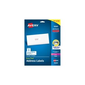Avery Easy Peal Sure Feed Address Labels
