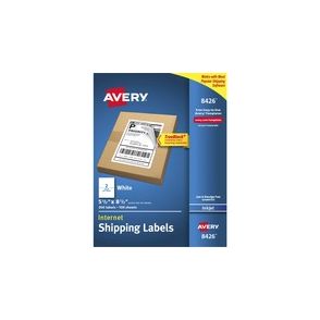 Avery Printable Shipping Labels, 5.5" x 8.5" , 200 Labels (8426)