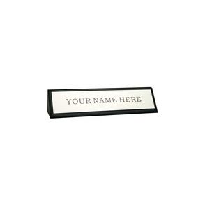 Dacasso Classic Leather Nameplate Holder