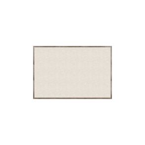 U Brands Linen Bulletin Board, 72" X 47" , Rustic Wood Frame