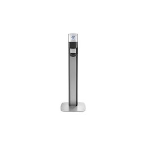 PURELL MESSENGER ES6 Silver Panel Floor Stand with Dispenser