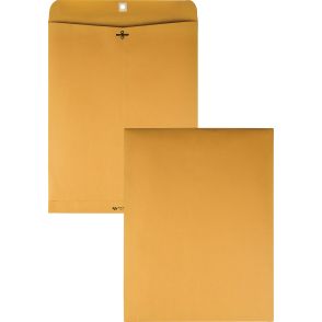 Quality Park 12 x 15-1/2 Clasp Envelope with Deeply Gummed Flaps